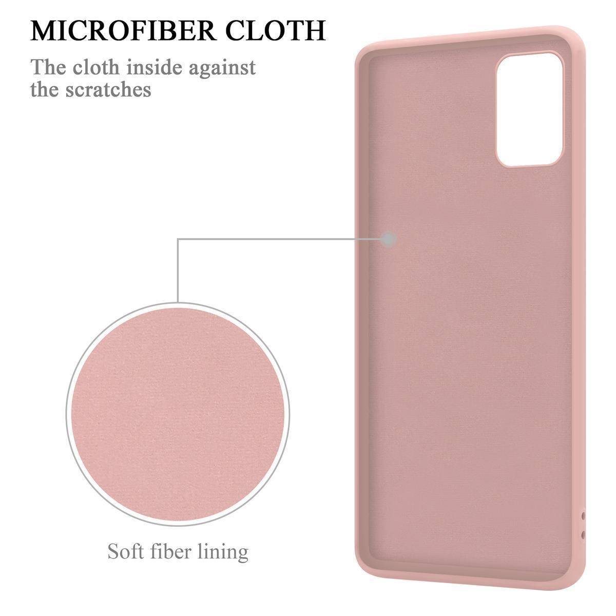 Cadorabo Hülle für Samsung Galaxy A71 4G Schutz Hülle in Rosa Handyhülle TPU Etui Case Cover
