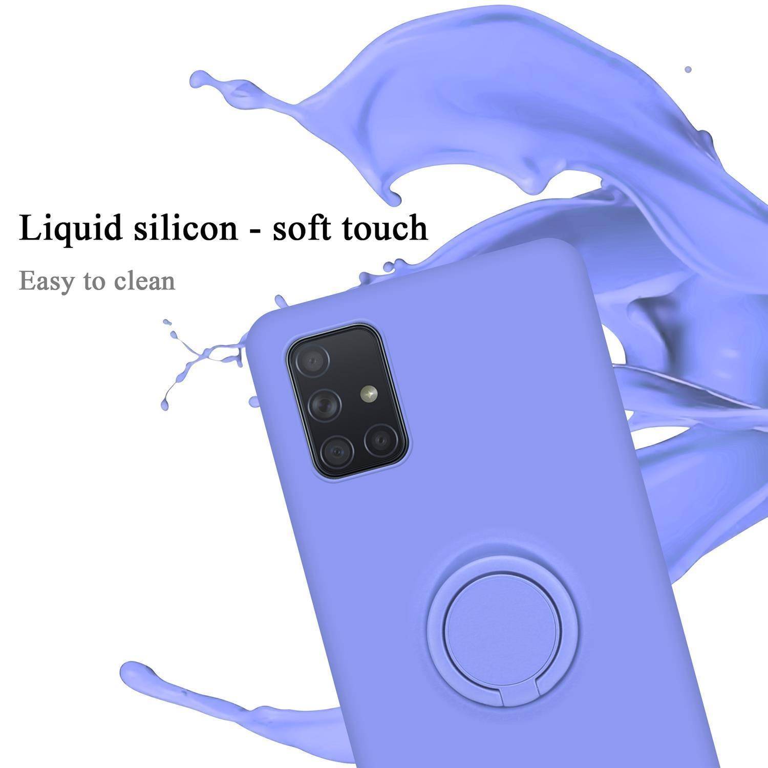 Cadorabo Hülle für Samsung Galaxy A71 4G Schutz Hülle in Lila Handyhülle TPU Etui Case Cover