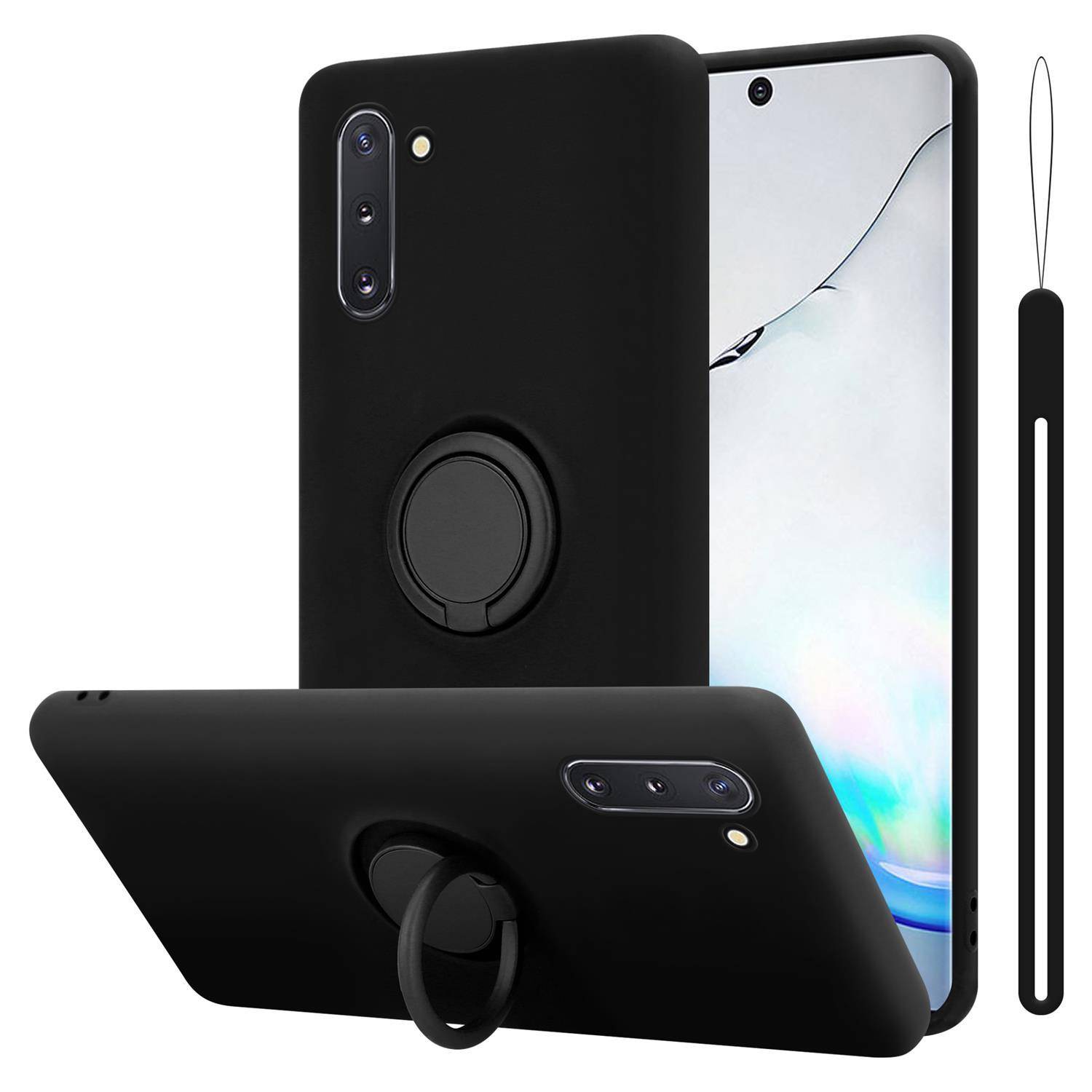 Cadorabo Hülle für Samsung Galaxy NOTE 10 Schutz Hülle in Schwarz Handyhülle TPU Etui Case Cover