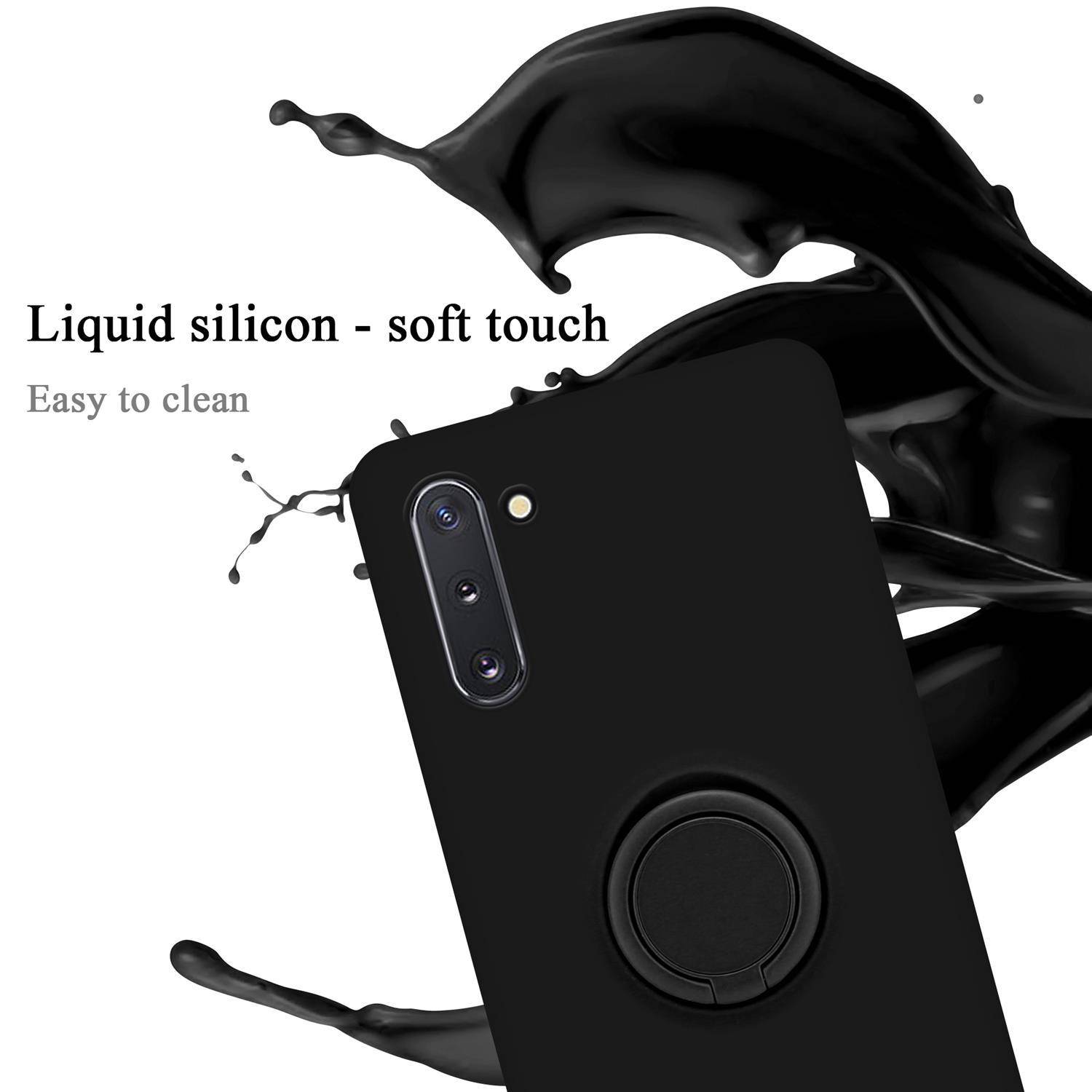 Cadorabo Hülle für Samsung Galaxy NOTE 10 Schutz Hülle in Schwarz Handyhülle TPU Etui Case Cover