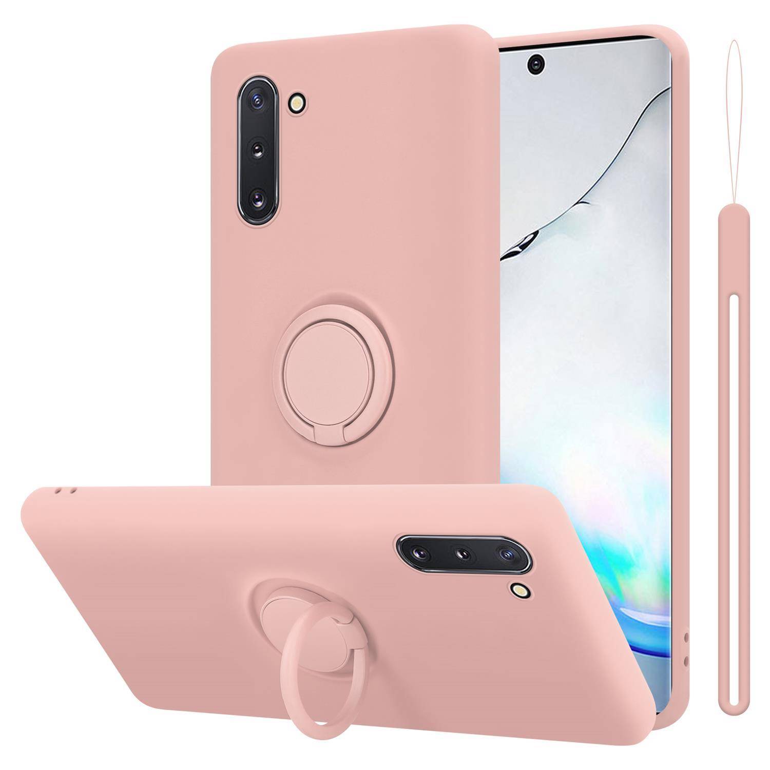 Cadorabo Hülle für Samsung Galaxy NOTE 10 Schutz Hülle in Rosa Handyhülle TPU Etui Case Cover