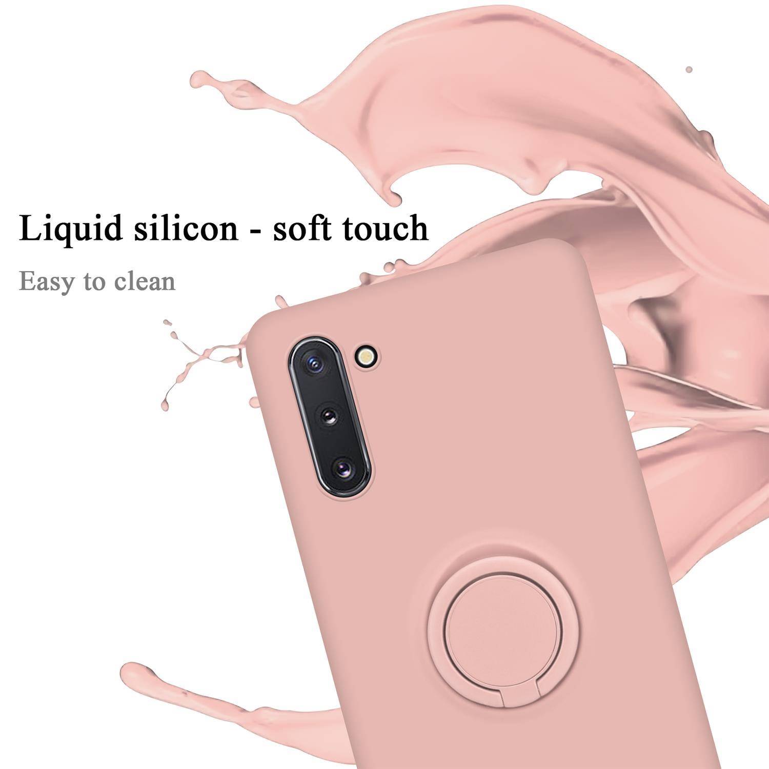 Cadorabo Hülle für Samsung Galaxy NOTE 10 Schutz Hülle in Rosa Handyhülle TPU Etui Case Cover