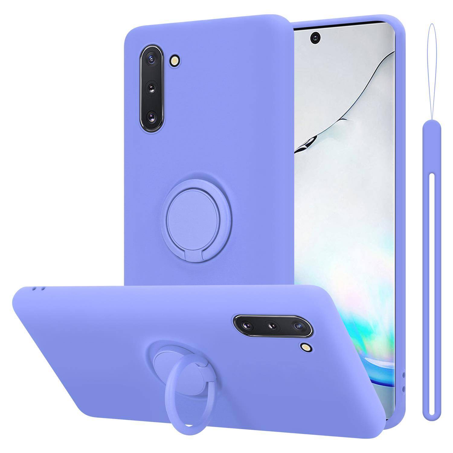Cadorabo Hülle für Samsung Galaxy NOTE 10 Schutz Hülle in Lila Handyhülle TPU Etui Case Cover