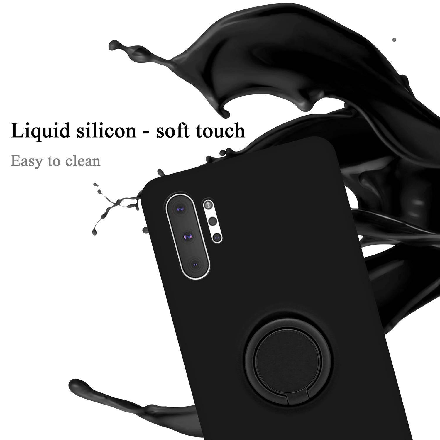 Cadorabo Hülle für Samsung Galaxy NOTE 10 PLUS Schutz Hülle in Schwarz Handyhülle TPU Etui Case Cover