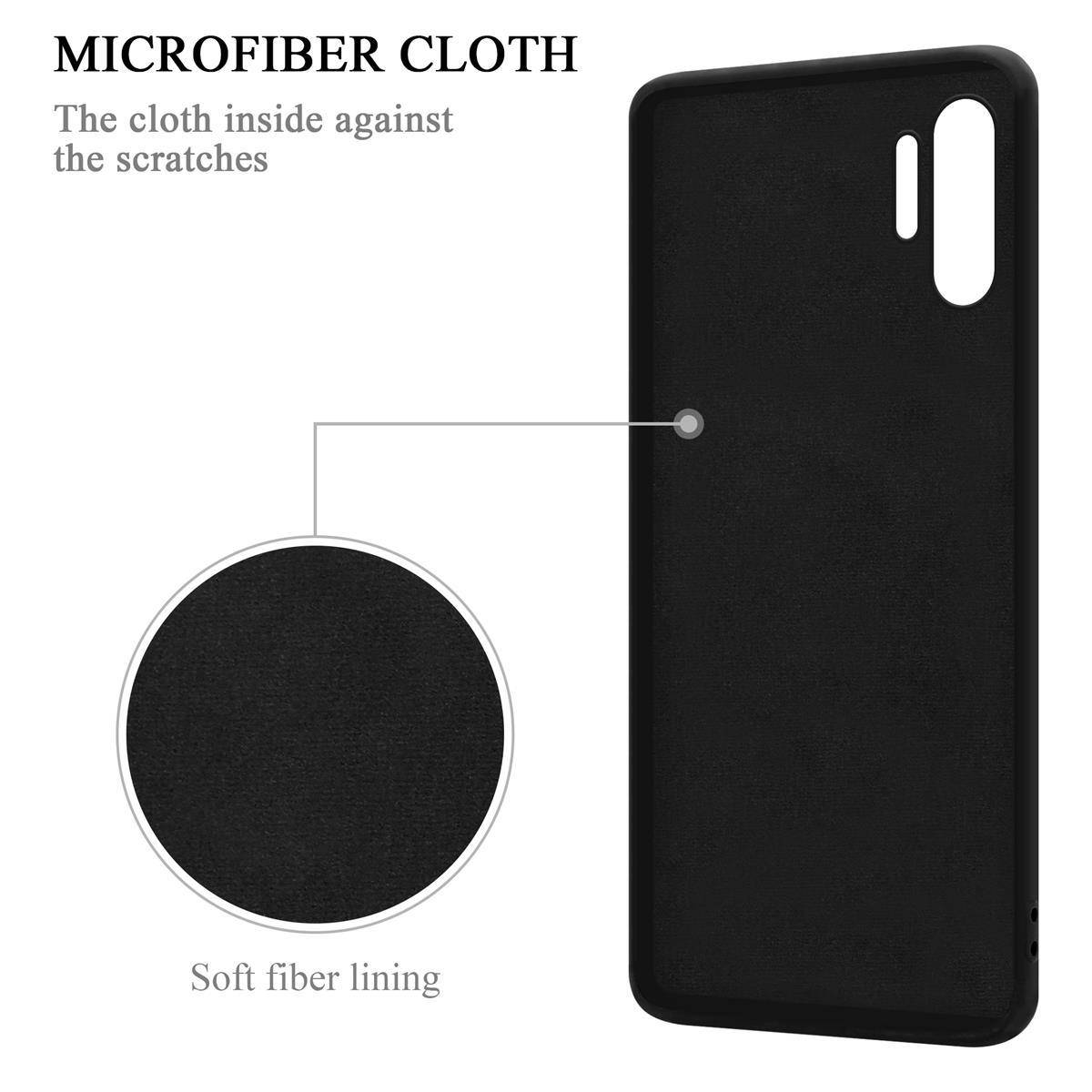 Cadorabo Hülle für Samsung Galaxy NOTE 10 PLUS Schutz Hülle in Schwarz Handyhülle TPU Etui Case Cover