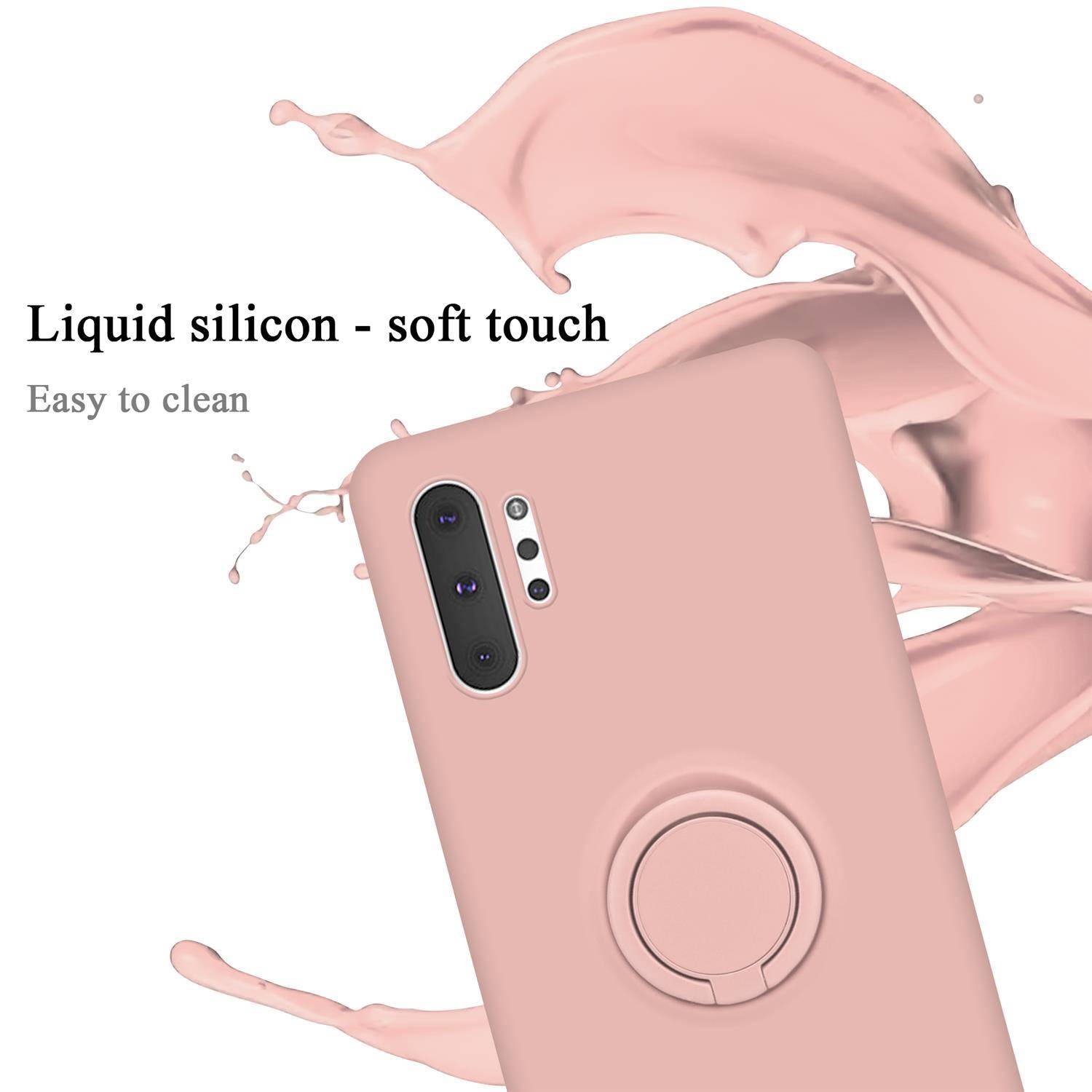 Cadorabo Hülle für Samsung Galaxy NOTE 10 PLUS Schutz Hülle in Rosa Handyhülle TPU Etui Case Cover