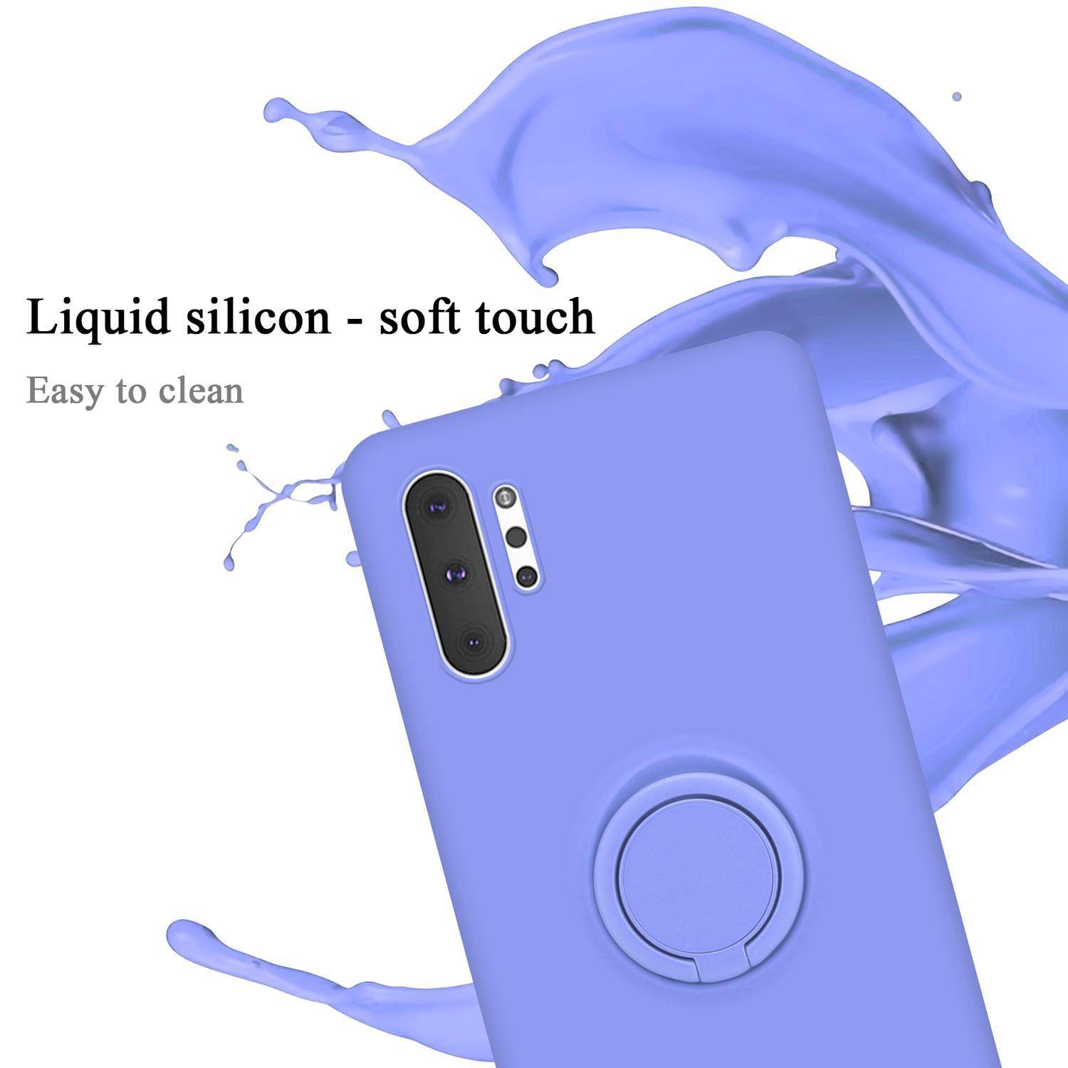Cadorabo Hülle für Samsung Galaxy NOTE 10 PLUS Schutz Hülle in Lila Handyhülle TPU Etui Case Cover