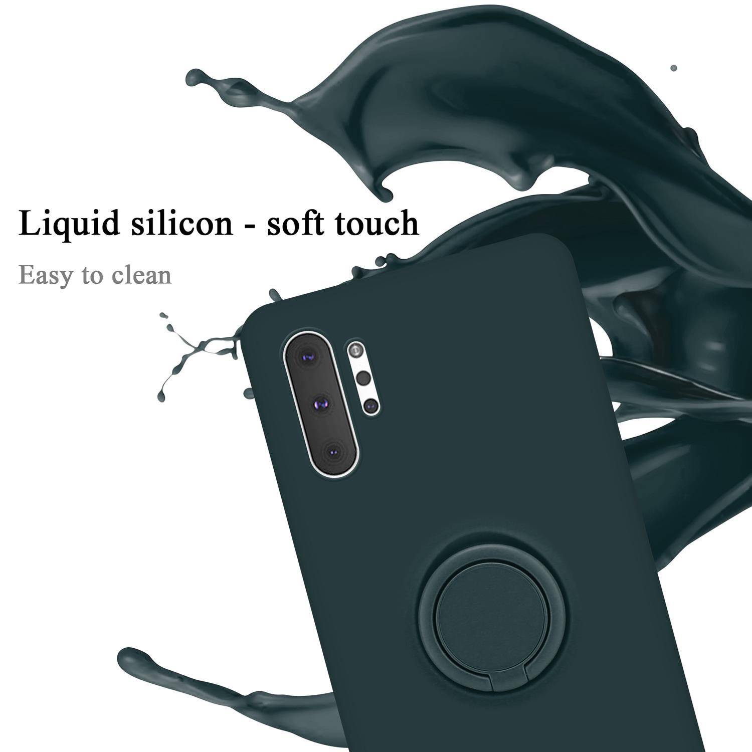 Cadorabo Hülle für Samsung Galaxy NOTE 10 PLUS Schutz Hülle in Grün Handyhülle TPU Etui Case Cover