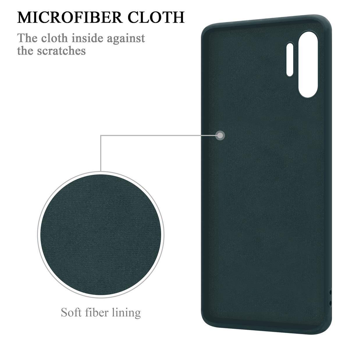 Cadorabo Hülle für Samsung Galaxy NOTE 10 PLUS Schutz Hülle in Grün Handyhülle TPU Etui Case Cover