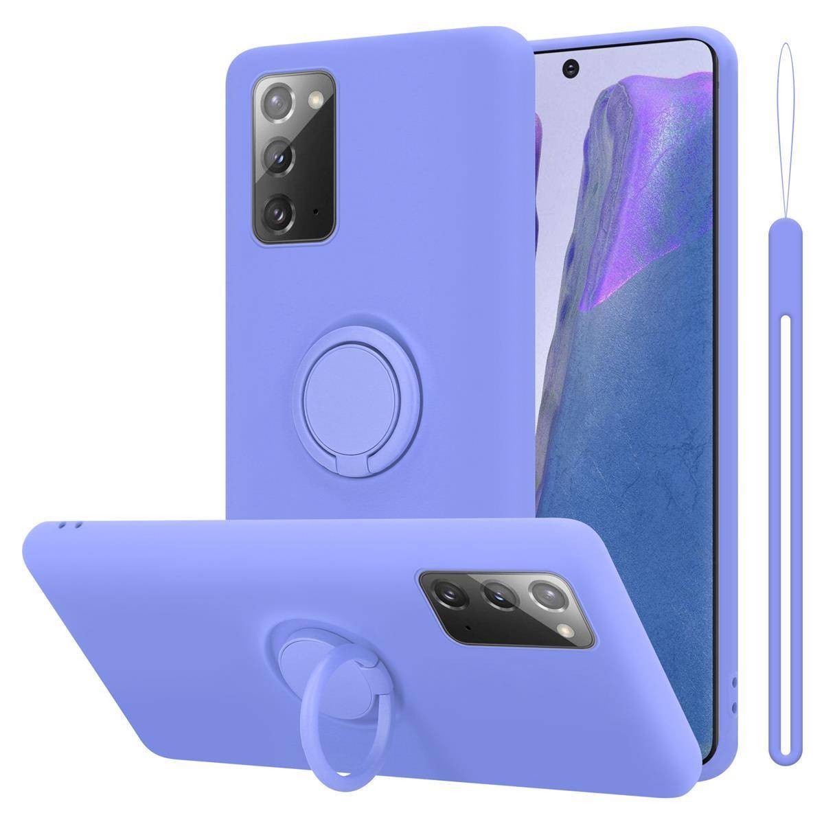 Cadorabo Hülle für Samsung Galaxy NOTE 20 Schutz Hülle in Lila Handyhülle TPU Etui Case Cover