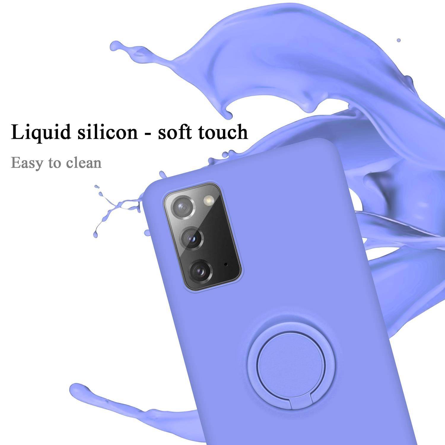 Cadorabo Hülle für Samsung Galaxy NOTE 20 Schutz Hülle in Lila Handyhülle TPU Etui Case Cover