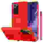 Cadorabo Hülle für Samsung Galaxy NOTE 20 ULTRA Schutz Hülle in Rot Handyhülle TPU Etui Case Cover