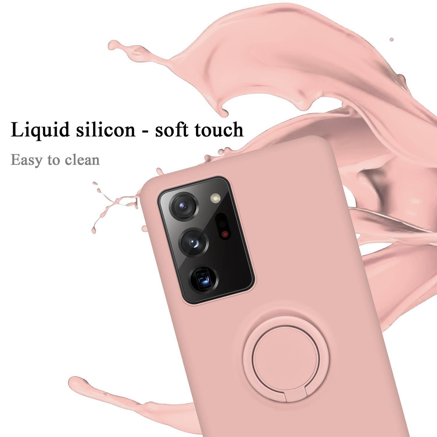 Cadorabo Hülle für Samsung Galaxy NOTE 20 ULTRA Schutz Hülle in Rosa Handyhülle TPU Etui Case Cover