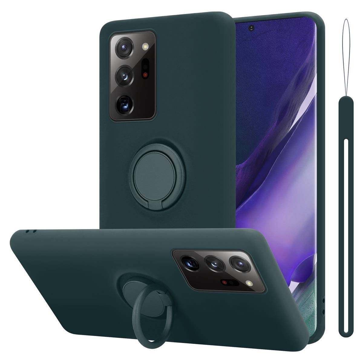 Cadorabo Hülle für Samsung Galaxy NOTE 20 ULTRA Schutz Hülle in Grün Handyhülle TPU Etui Case Cover