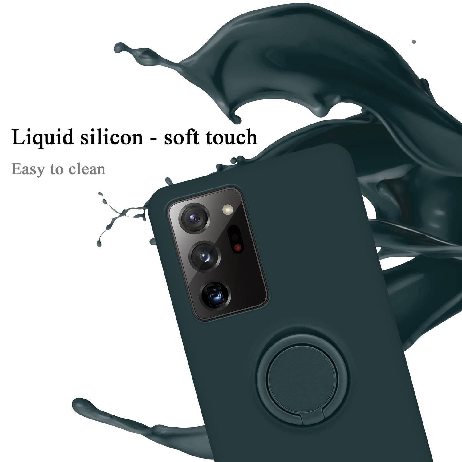 Cadorabo Hülle für Samsung Galaxy NOTE 20 ULTRA Schutz Hülle in Grün Handyhülle TPU Etui Case Cover