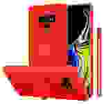 Cadorabo Hülle für Samsung Galaxy NOTE 9 Schutz Hülle in Rot Handyhülle TPU Etui Case Cover