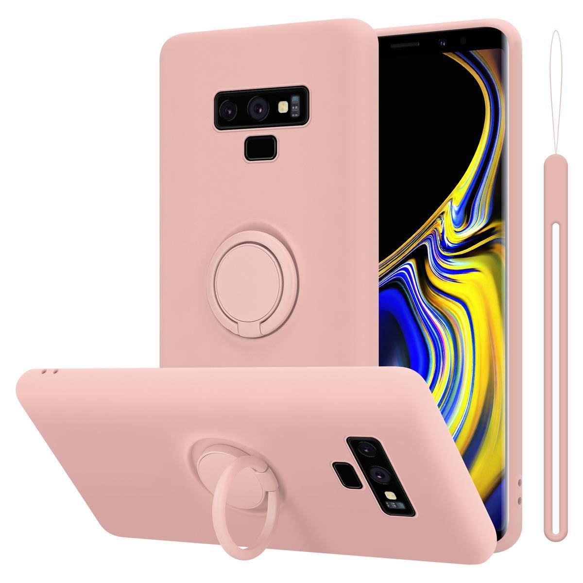 Cadorabo Hülle für Samsung Galaxy NOTE 9 Schutz Hülle in Rosa Handyhülle TPU Etui Case Cover