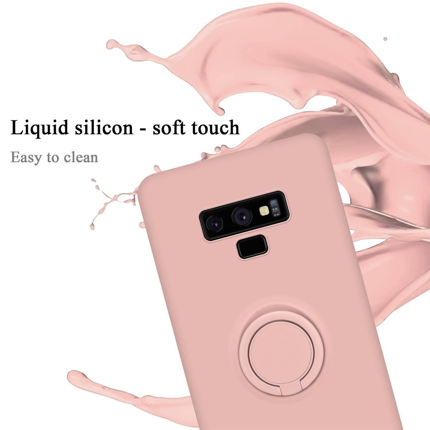 Cadorabo Hülle für Samsung Galaxy NOTE 9 Schutz Hülle in Rosa Handyhülle TPU Etui Case Cover