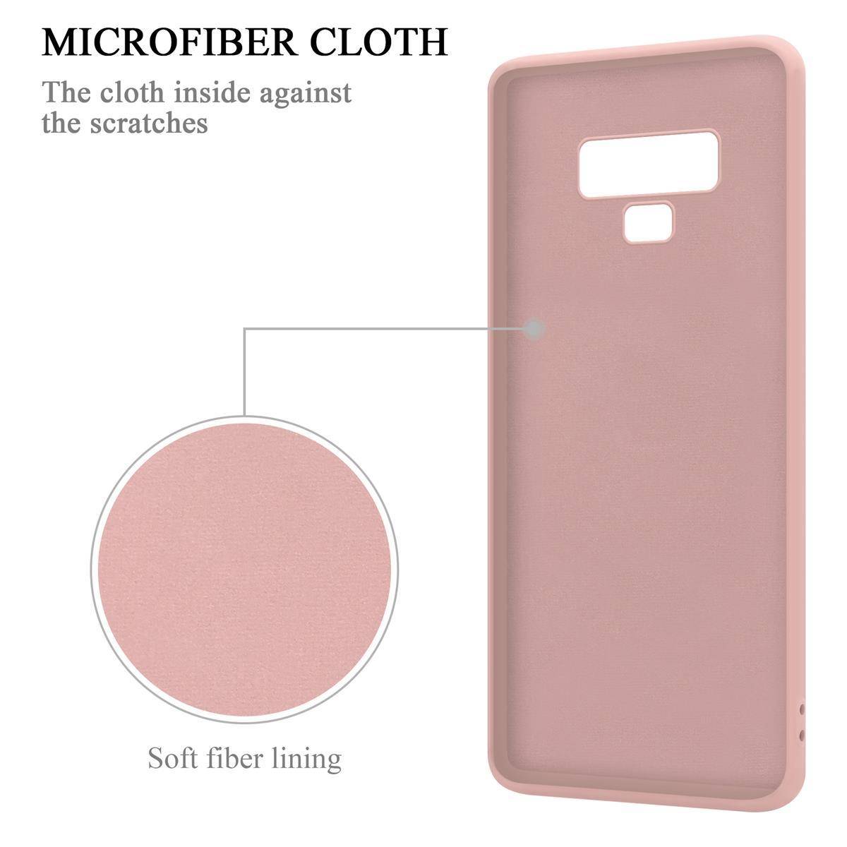 Cadorabo Hülle für Samsung Galaxy NOTE 9 Schutz Hülle in Rosa Handyhülle TPU Etui Case Cover