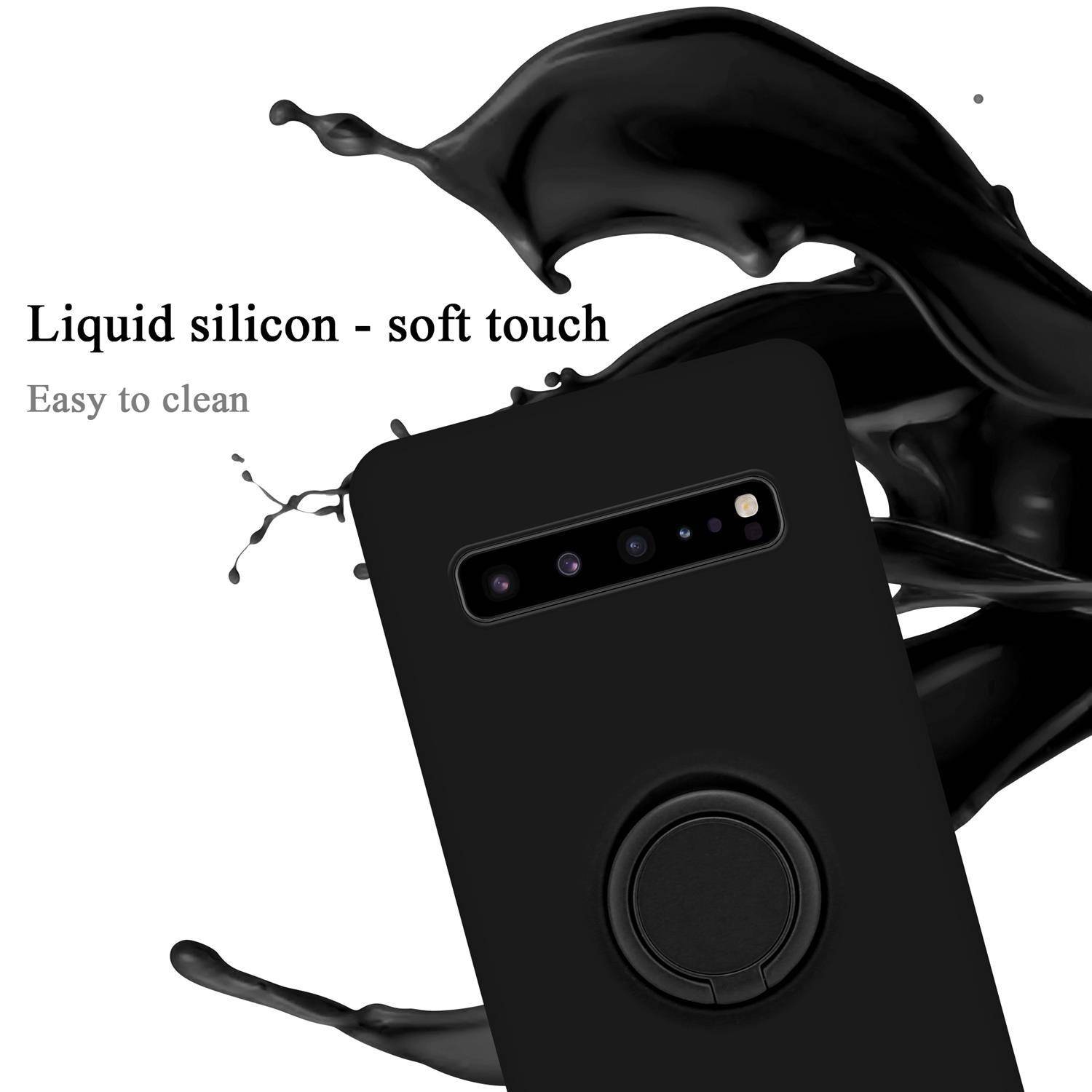 Cadorabo Hülle für Samsung Galaxy S10 5G Schutz Hülle in Schwarz Handyhülle TPU Etui Case Cover