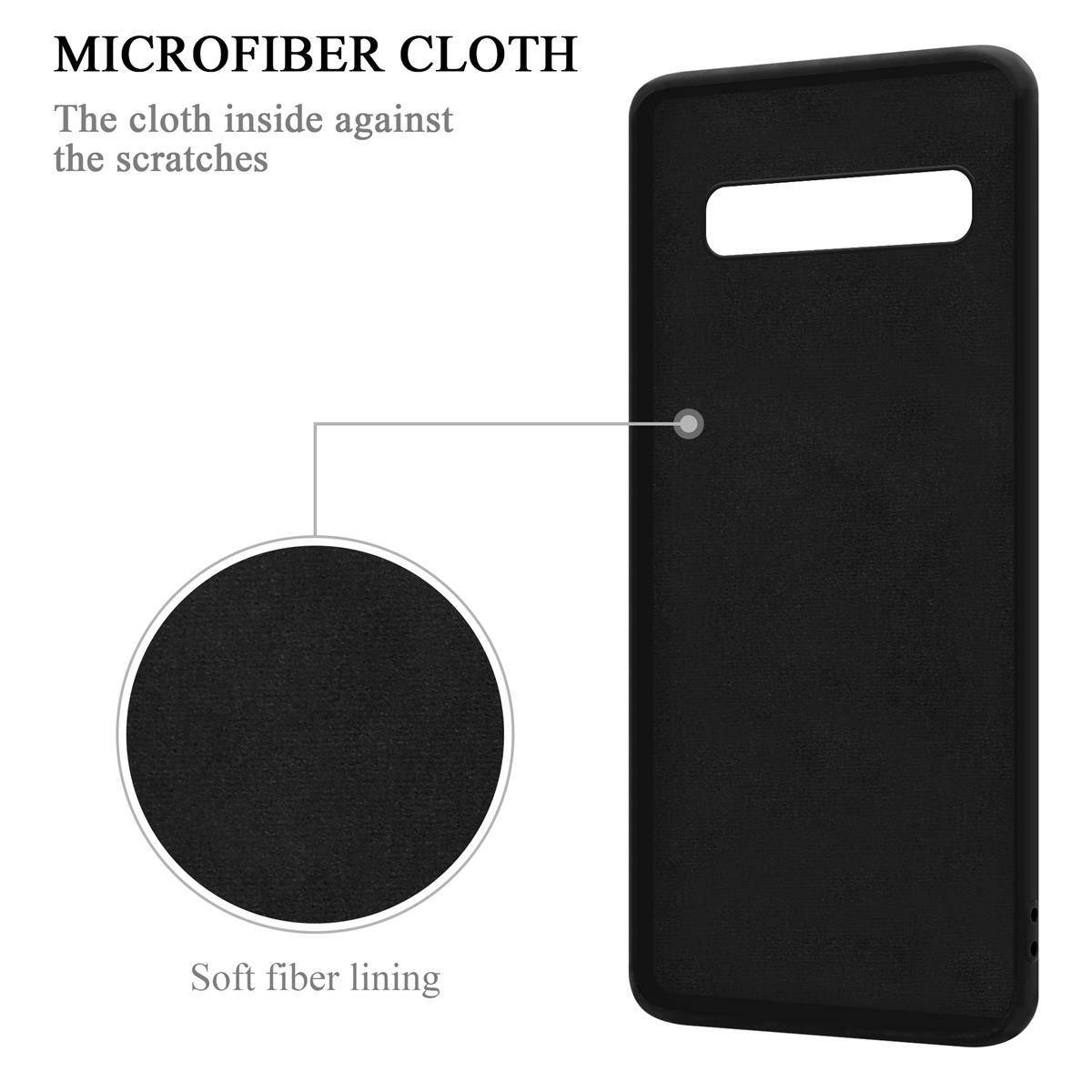 Cadorabo Hülle für Samsung Galaxy S10 5G Schutz Hülle in Schwarz Handyhülle TPU Etui Case Cover