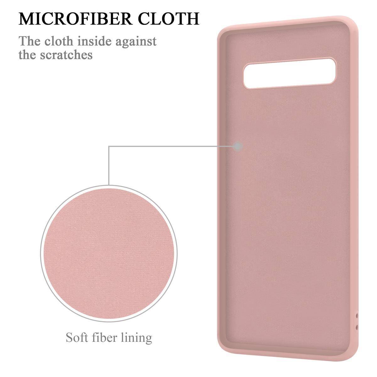 Cadorabo Hülle für Samsung Galaxy S10 5G Schutz Hülle in Rosa Handyhülle TPU Etui Case Cover