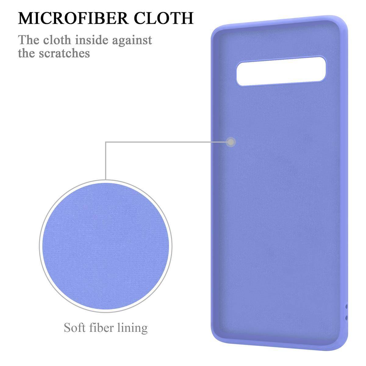 Cadorabo Hülle für Samsung Galaxy S10 5G Schutz Hülle in Lila Handyhülle TPU Etui Case Cover