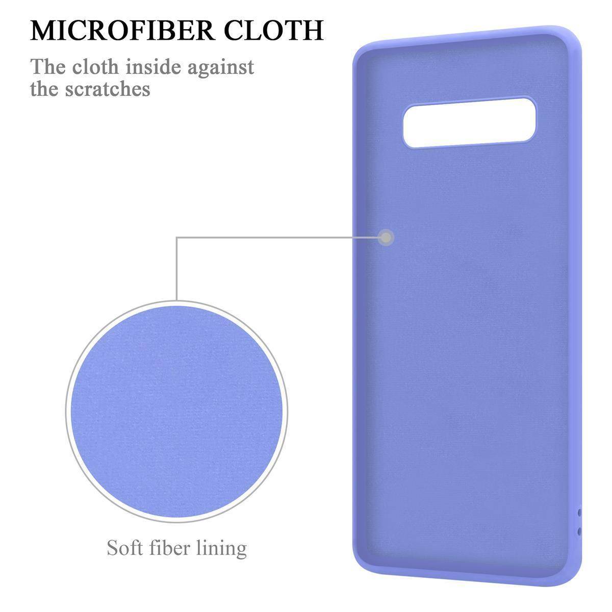 Cadorabo Hülle für Samsung Galaxy S10 PLUS Schutz Hülle in Lila Handyhülle TPU Etui Case Cover