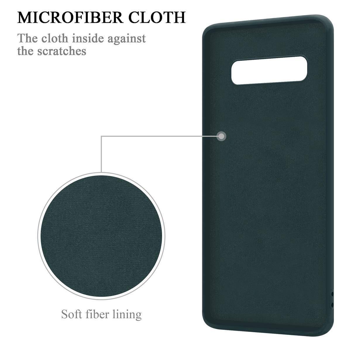 Cadorabo Hülle für Samsung Galaxy S10 PLUS Schutz Hülle in Grün Handyhülle TPU Etui Case Cover