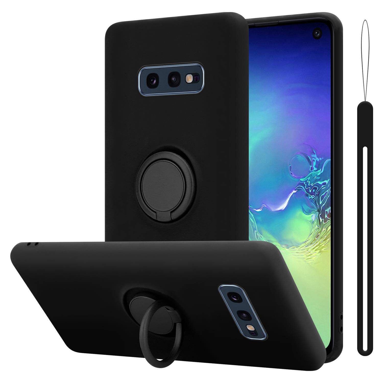 Cadorabo Hülle für Samsung Galaxy S10e Schutz Hülle in Schwarz Handyhülle TPU Etui Case Cover