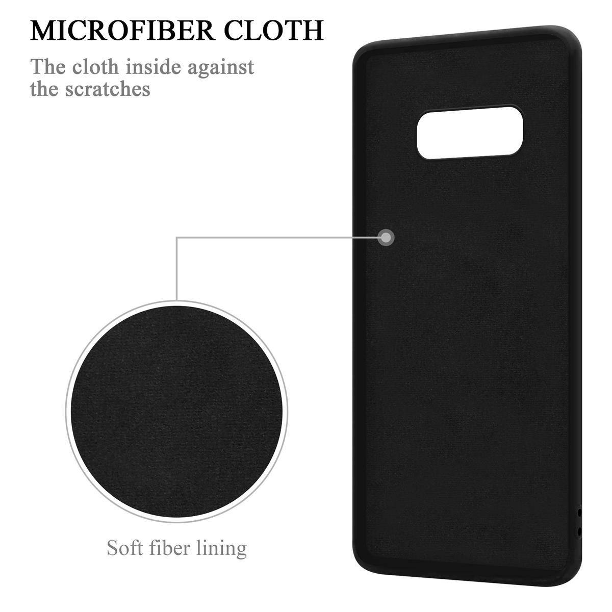 Cadorabo Hülle für Samsung Galaxy S10e Schutz Hülle in Schwarz Handyhülle TPU Etui Case Cover