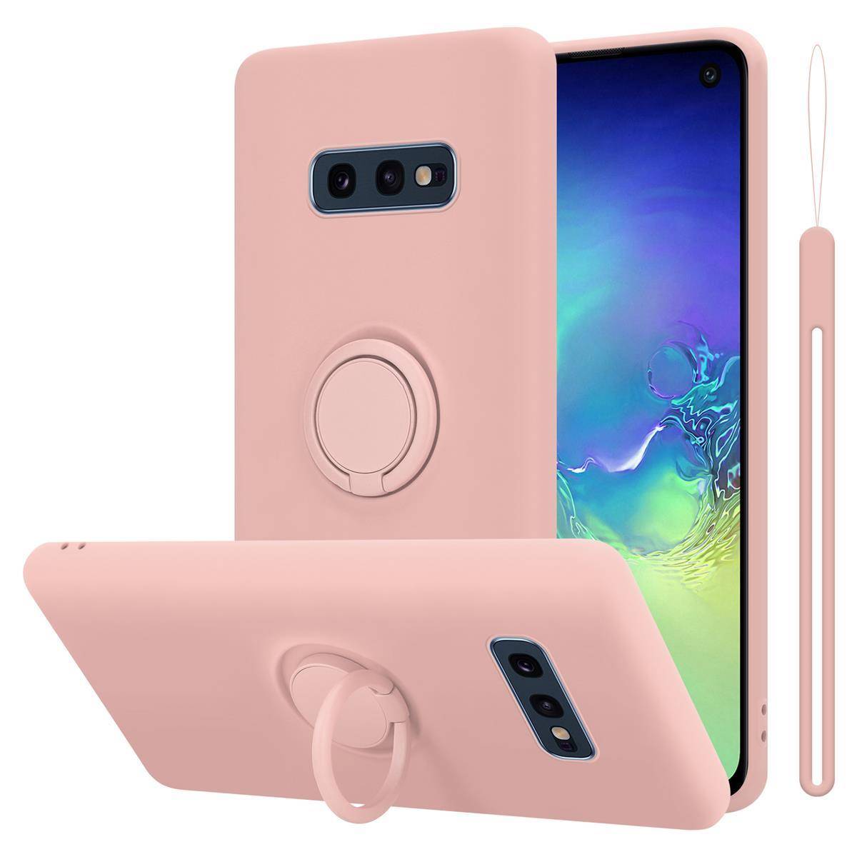 Cadorabo Hülle für Samsung Galaxy S10e Schutz Hülle in Rosa Handyhülle TPU Etui Case Cover