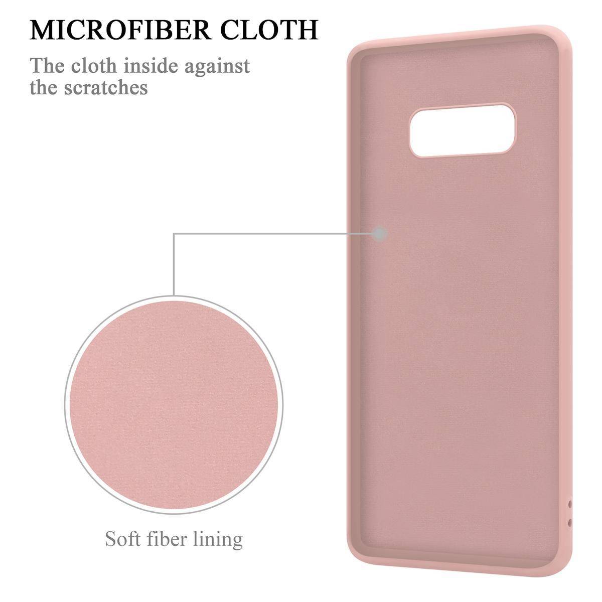 Cadorabo Hülle für Samsung Galaxy S10e Schutz Hülle in Rosa Handyhülle TPU Etui Case Cover