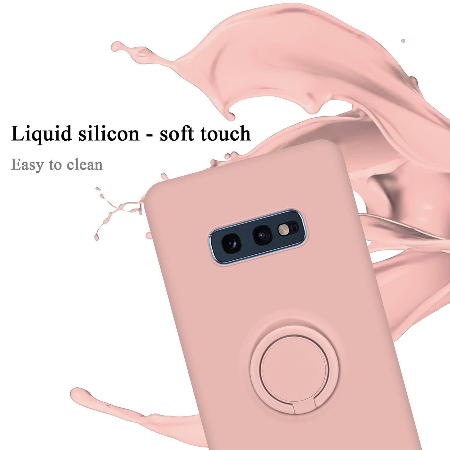 Cadorabo Hülle für Samsung Galaxy S10e Schutz Hülle in Rosa Handyhülle TPU Etui Case Cover