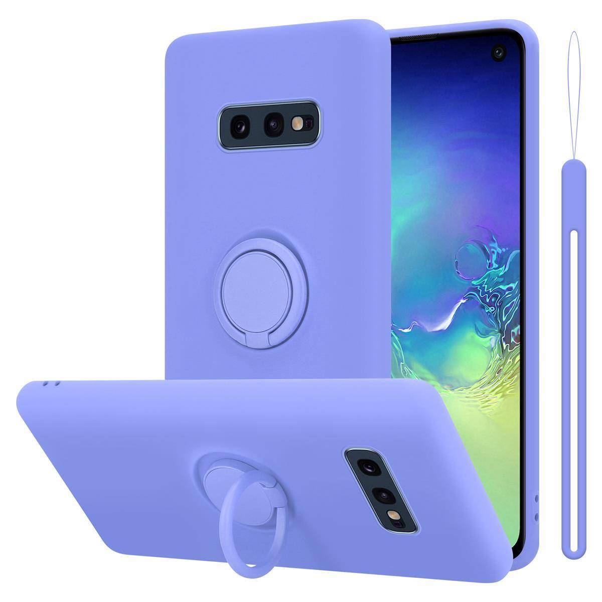 Cadorabo Hülle für Samsung Galaxy S10e Schutz Hülle in Lila Handyhülle TPU Etui Case Cover