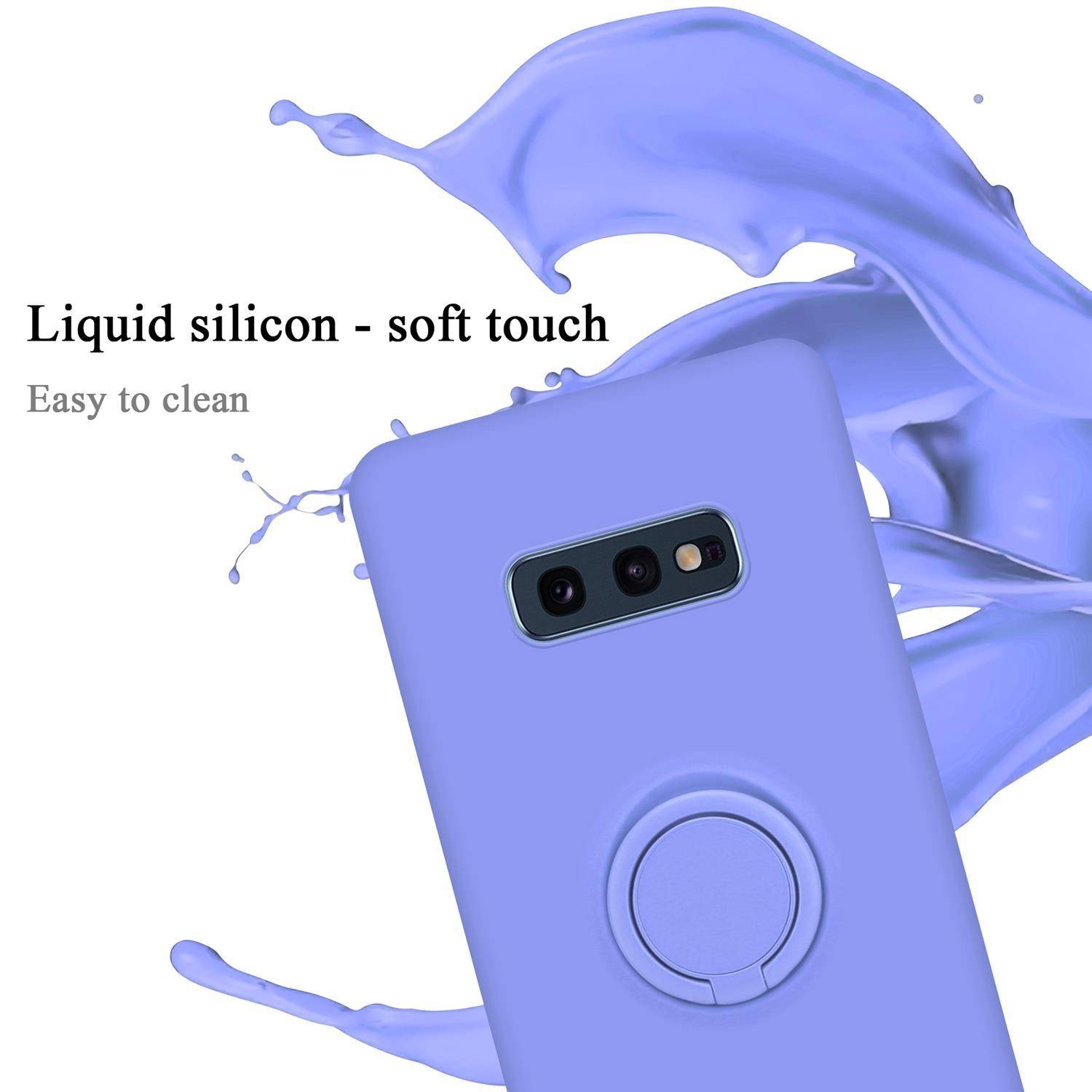 Cadorabo Hülle für Samsung Galaxy S10e Schutz Hülle in Lila Handyhülle TPU Etui Case Cover
