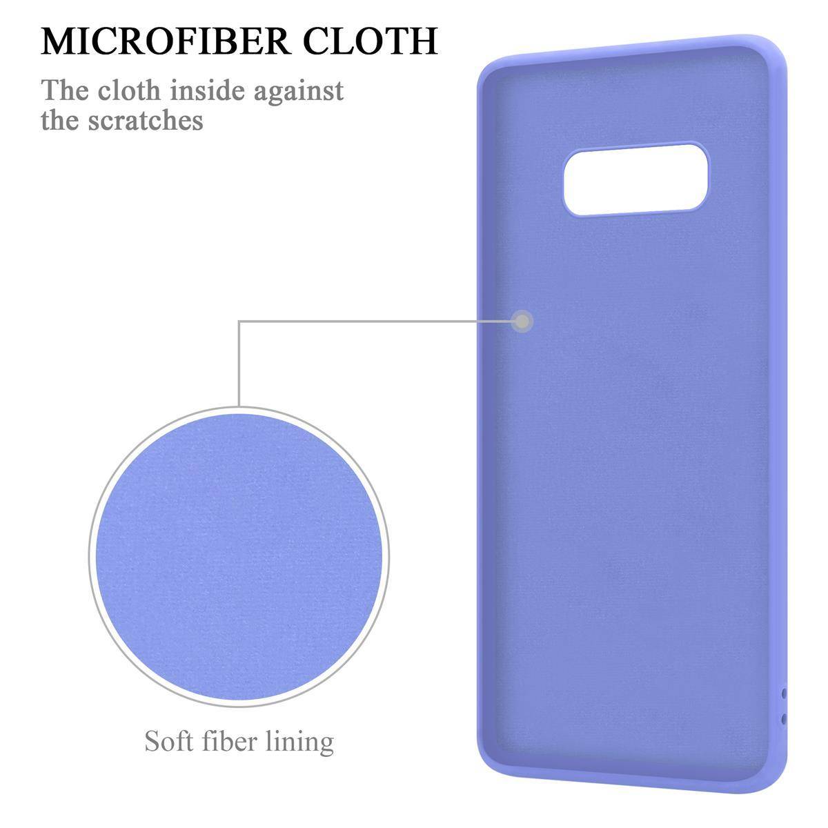 Cadorabo Hülle für Samsung Galaxy S10e Schutz Hülle in Lila Handyhülle TPU Etui Case Cover