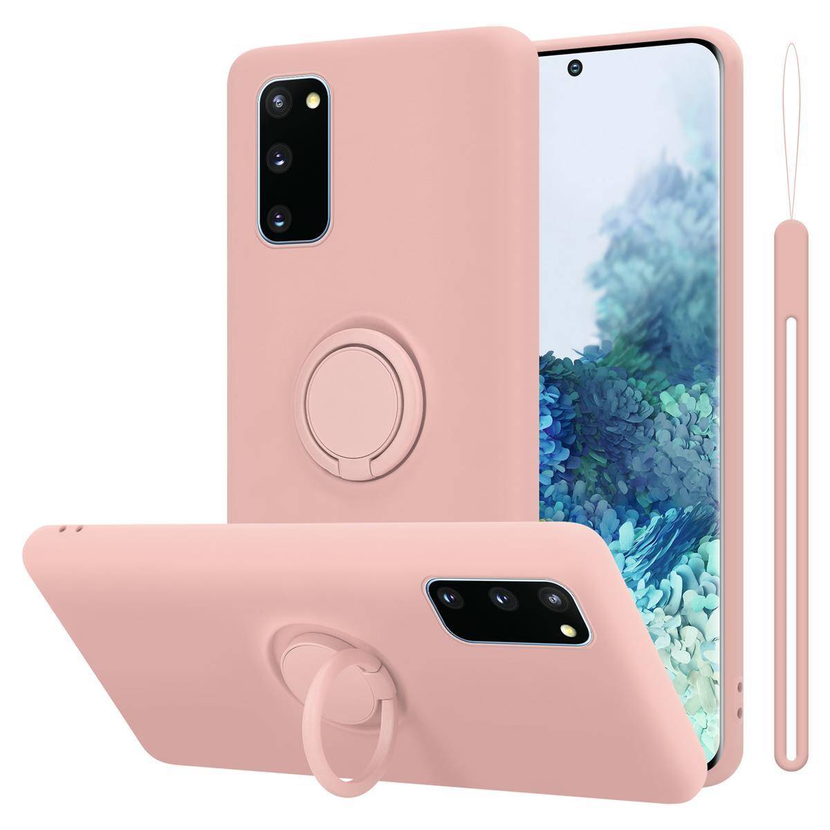 Cadorabo Hülle für Samsung Galaxy S20 FE Schutz Hülle in Rosa Handyhülle TPU Etui Case Cover