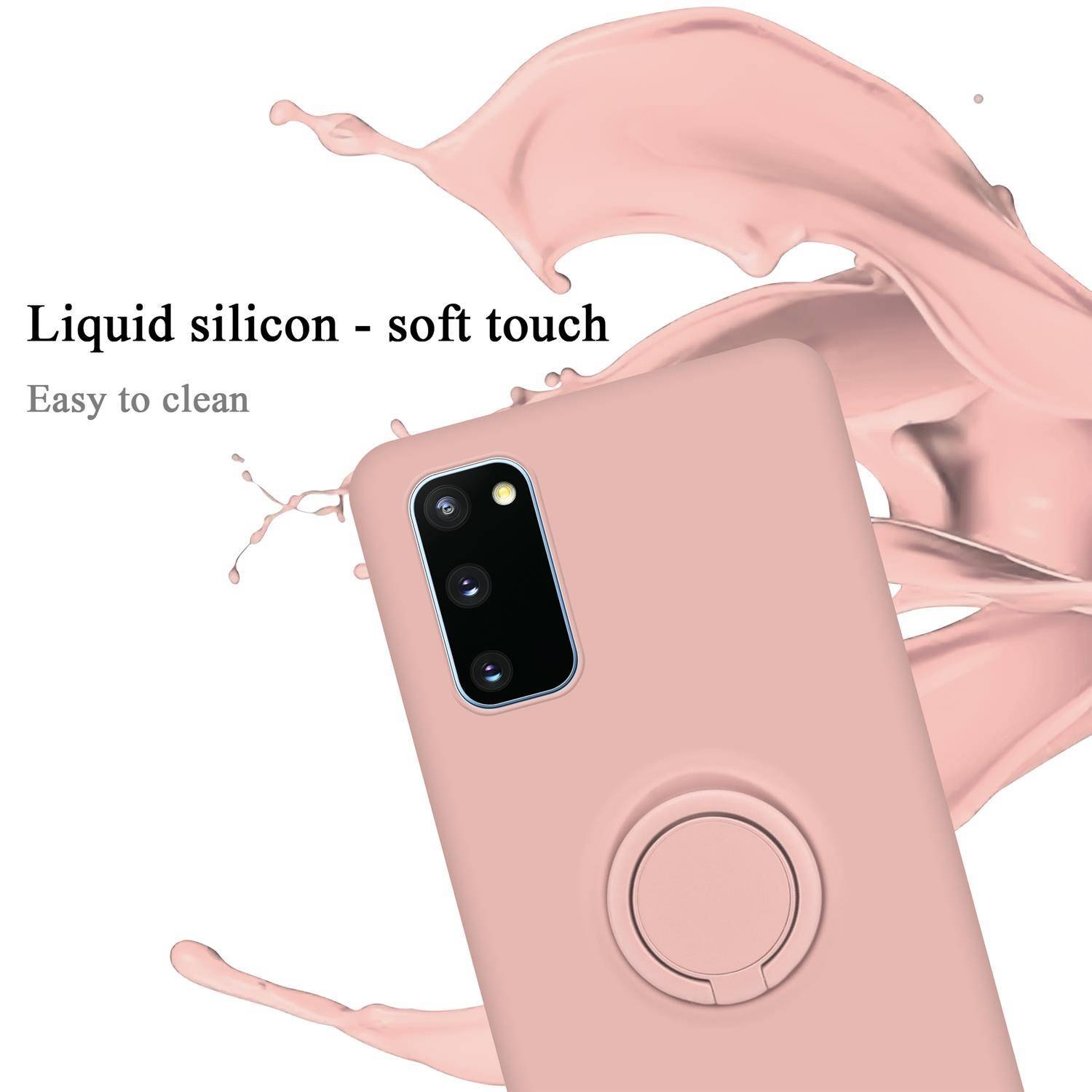 Cadorabo Hülle für Samsung Galaxy S20 FE Schutz Hülle in Rosa Handyhülle TPU Etui Case Cover