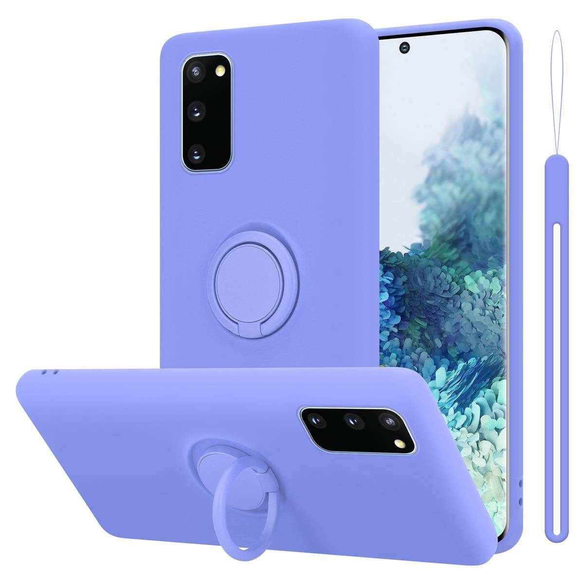 Cadorabo Hülle für Samsung Galaxy S20 FE Schutz Hülle in Lila Handyhülle TPU Etui Case Cover