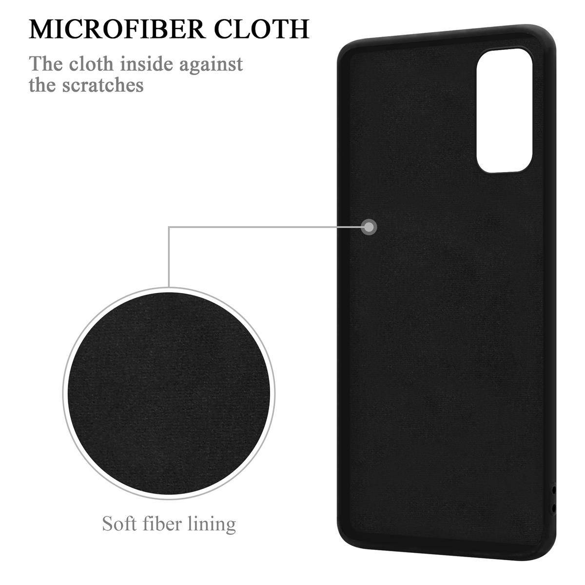 Cadorabo Hülle für Samsung Galaxy S20 Schutz Hülle in Schwarz Handyhülle TPU Etui Case Cover