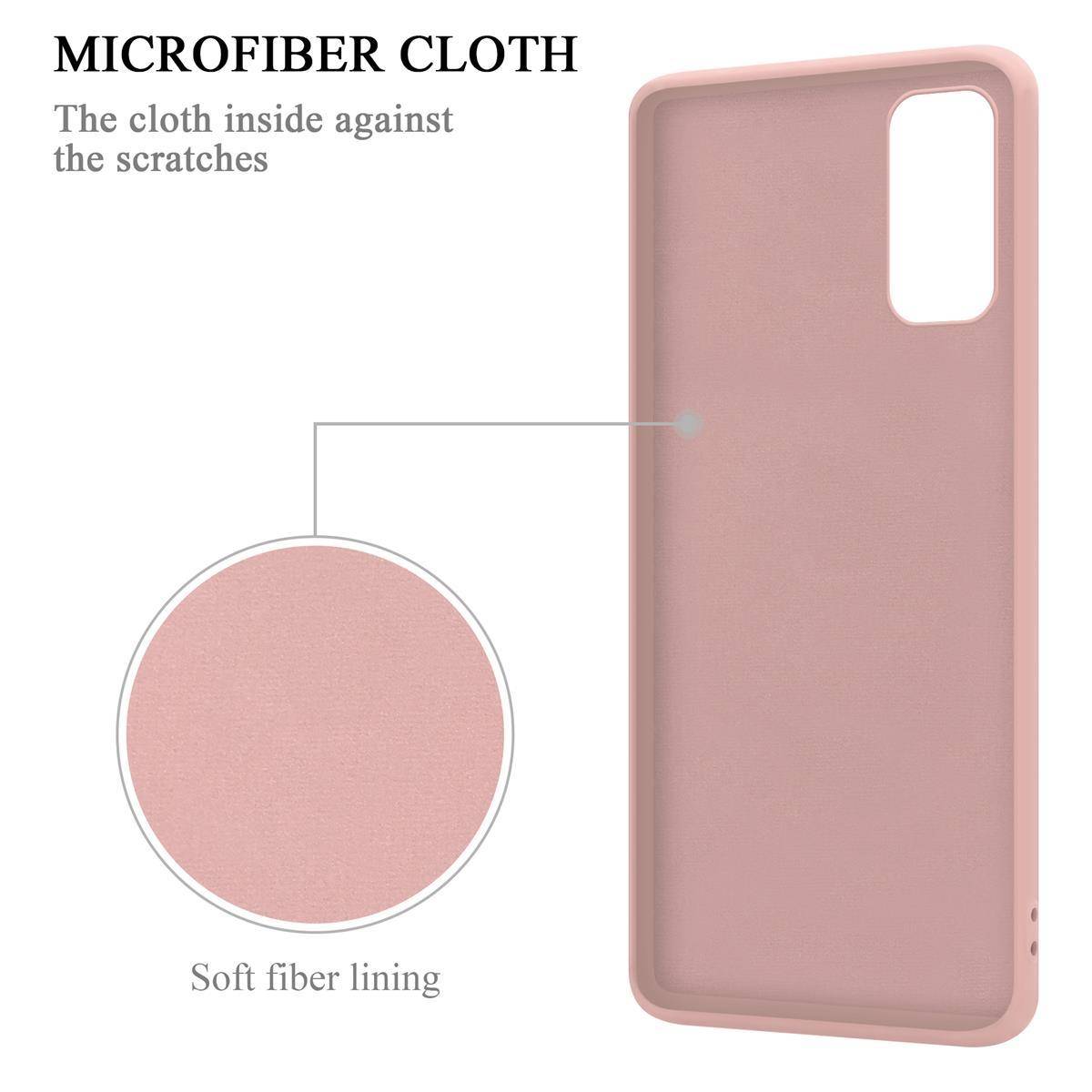 Cadorabo Hülle für Samsung Galaxy S20 Schutz Hülle in Rosa Handyhülle TPU Etui Case Cover