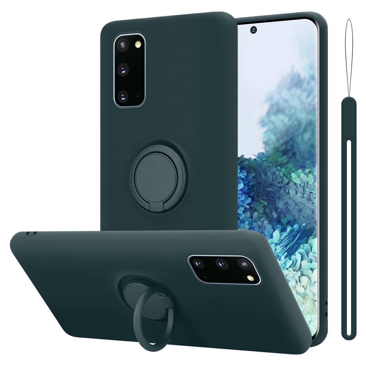 Cadorabo Hülle für Samsung Galaxy S20 Schutz Hülle in Grün Handyhülle TPU Etui Case Cover
