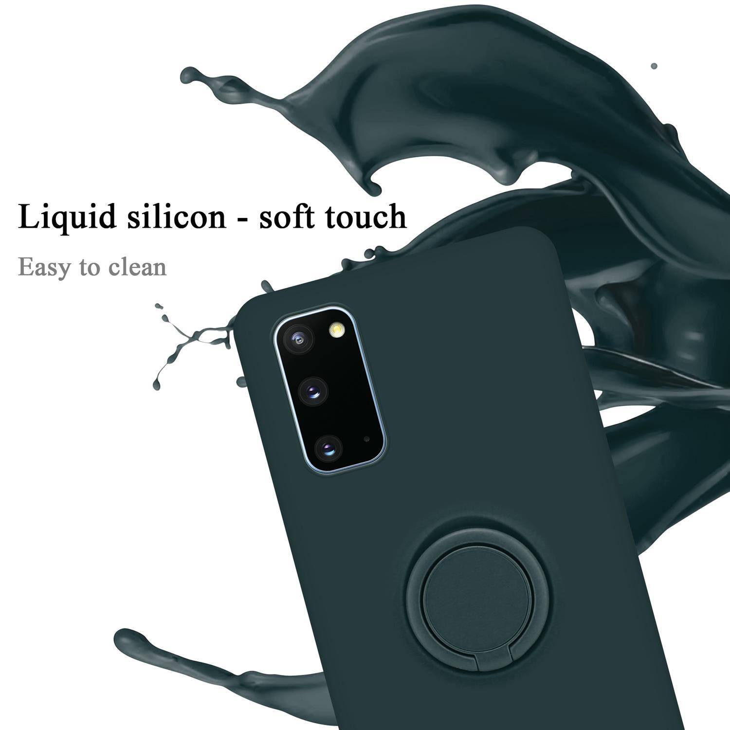 Cadorabo Hülle für Samsung Galaxy S20 Schutz Hülle in Grün Handyhülle TPU Etui Case Cover