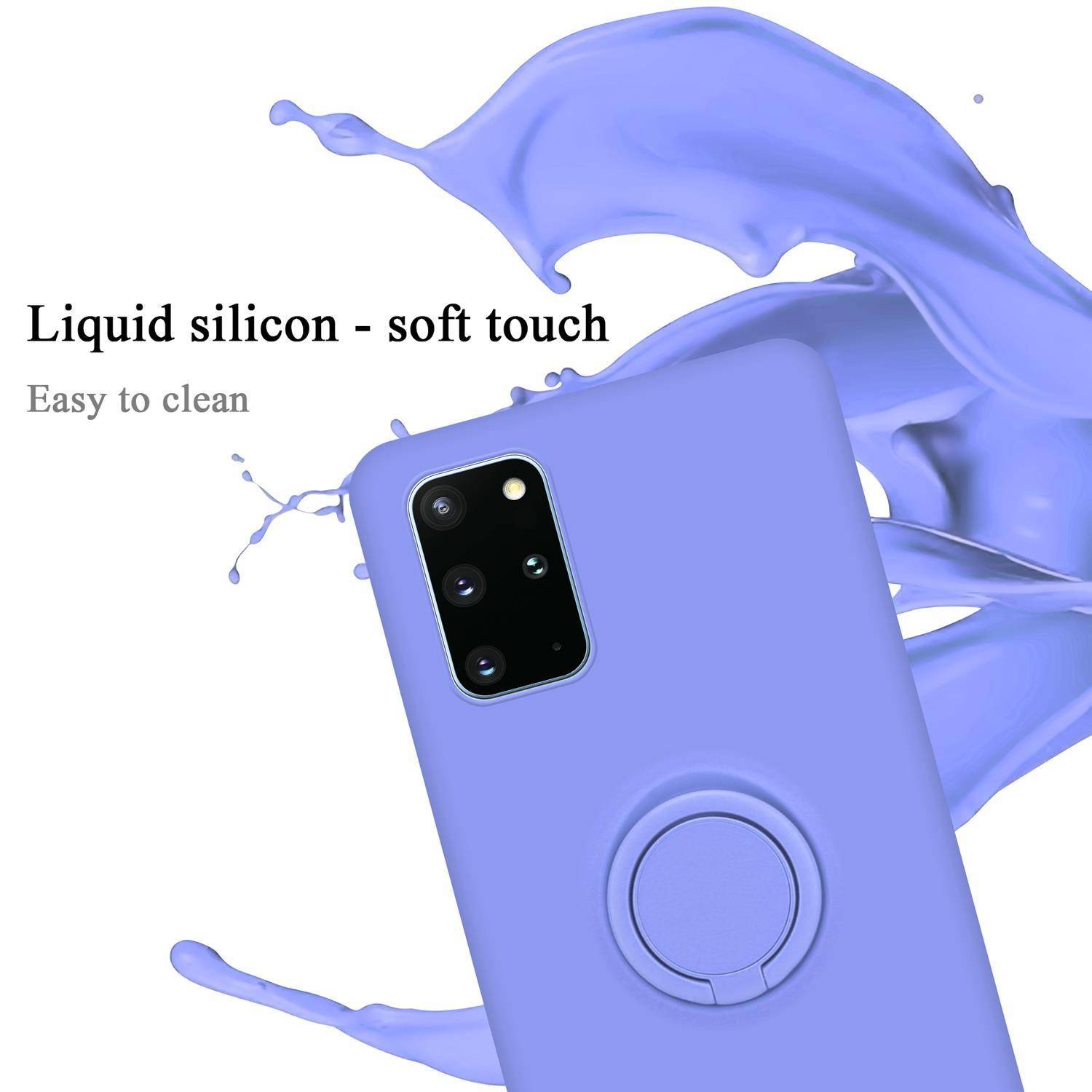 Cadorabo Hülle für Samsung Galaxy S20 PLUS Schutz Hülle in Lila Handyhülle TPU Etui Case Cover