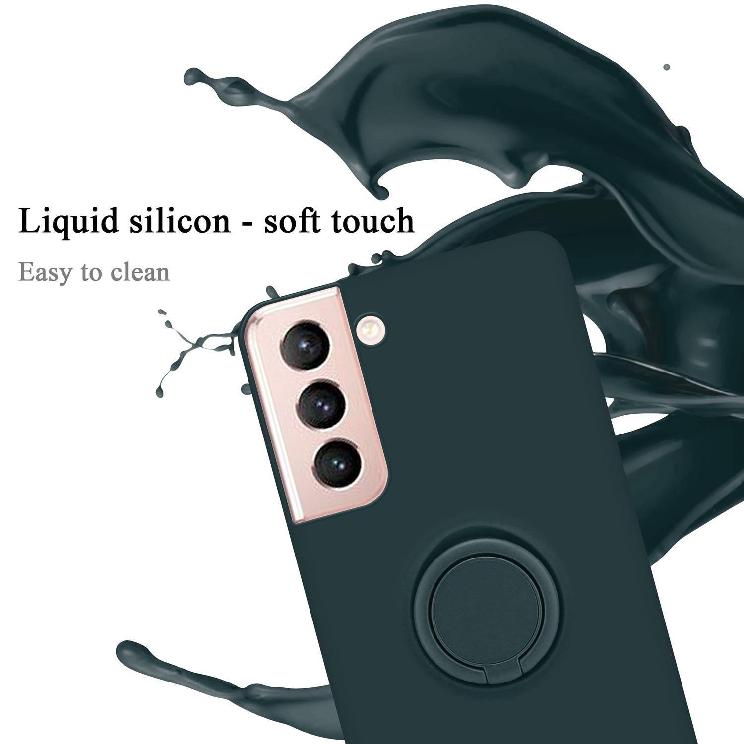 Cadorabo Hülle für Samsung Galaxy S21 5G Schutz Hülle in Grün Handyhülle TPU Etui Case Cover