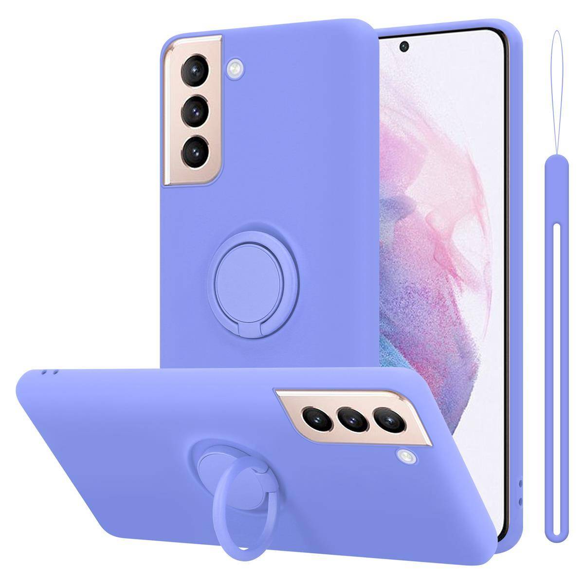 Cadorabo Hülle für Samsung Galaxy S21 PLUS Schutz Hülle in Lila Handyhülle TPU Etui Case Cover
