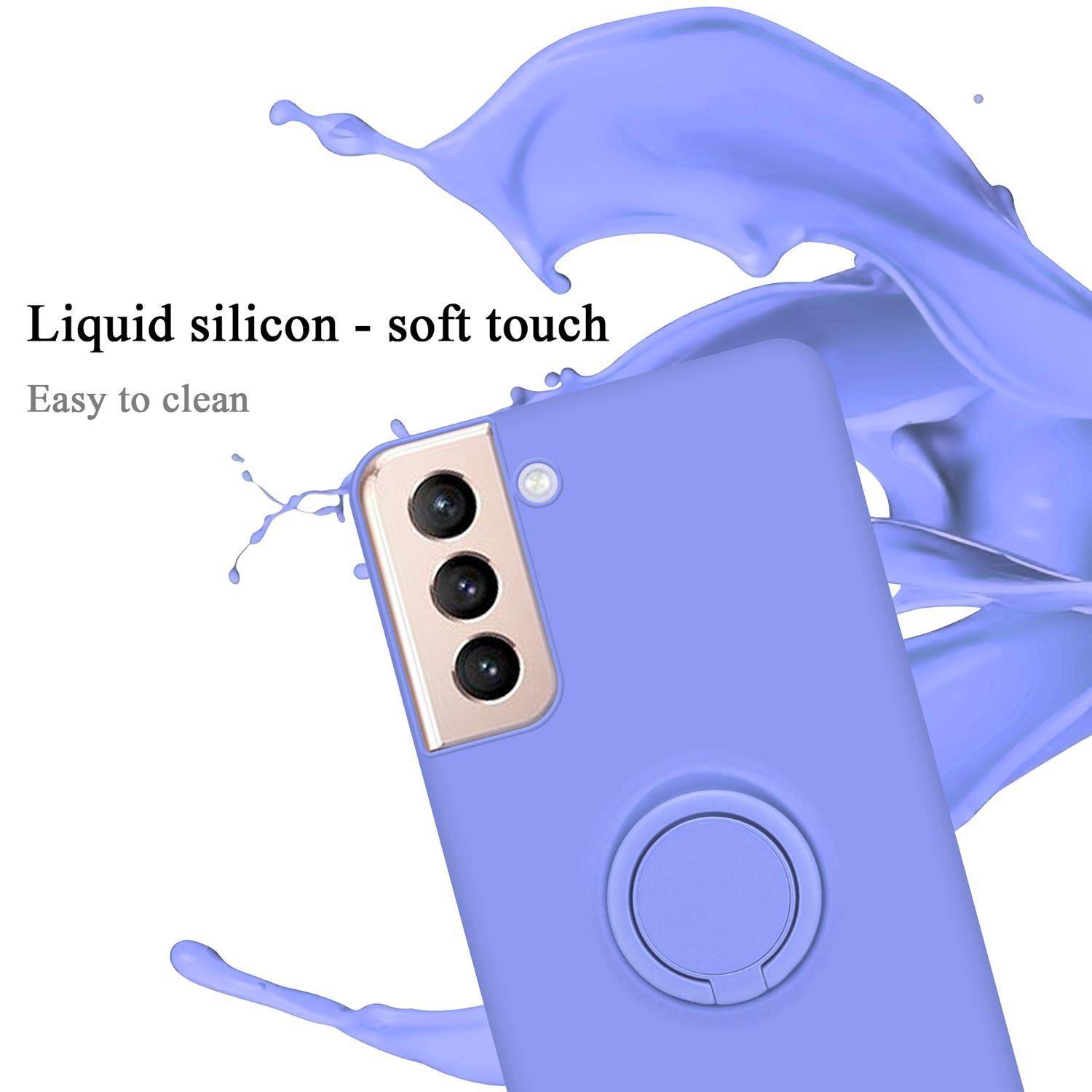 Cadorabo Hülle für Samsung Galaxy S21 PLUS Schutz Hülle in Lila Handyhülle TPU Etui Case Cover