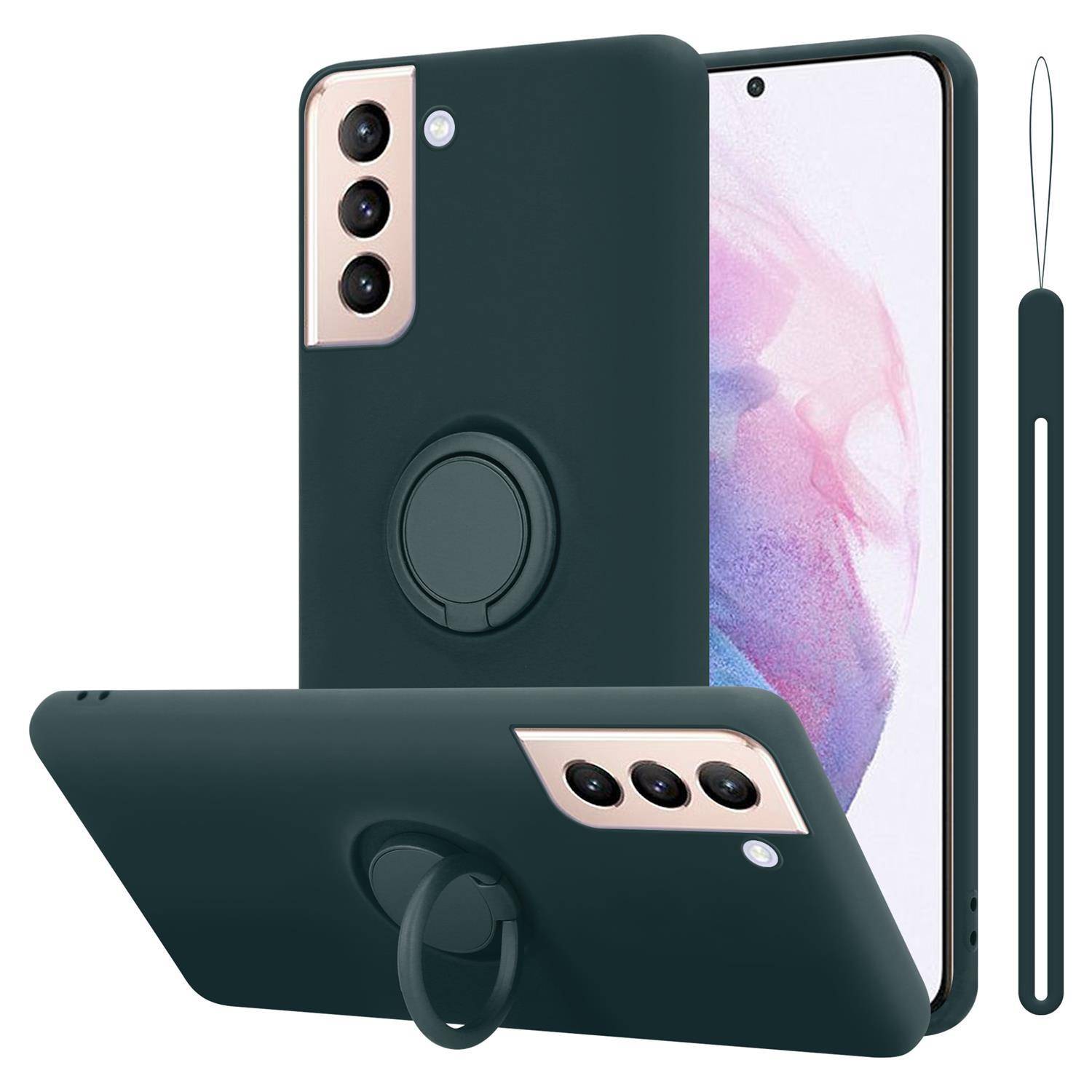 Cadorabo Hülle für Samsung Galaxy S21 PLUS Schutz Hülle in Grün Handyhülle TPU Etui Case Cover