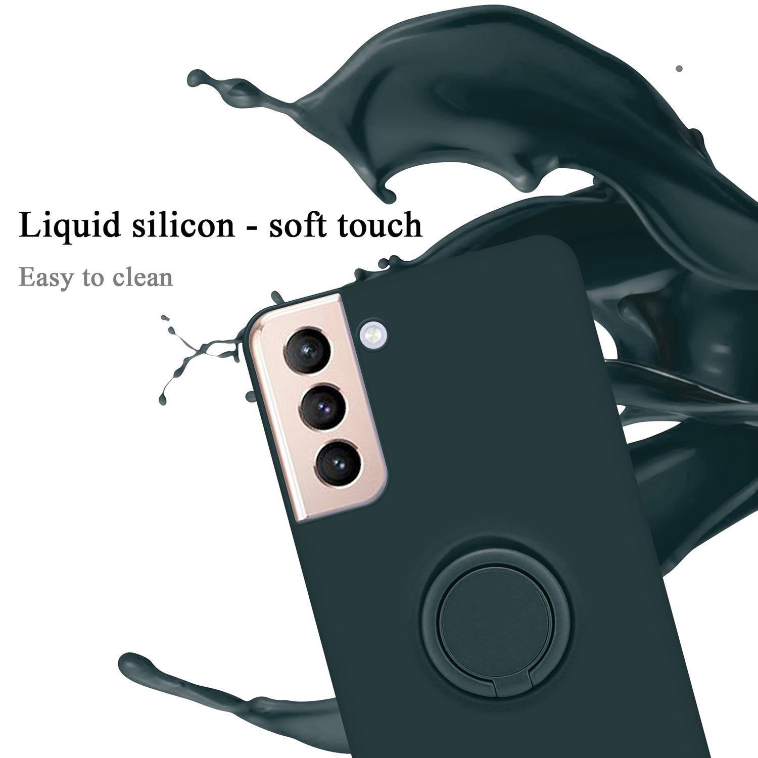 Cadorabo Hülle für Samsung Galaxy S21 PLUS Schutz Hülle in Grün Handyhülle TPU Etui Case Cover